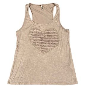 Light Pink Tank with Heart size L